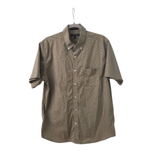 Banana Republic Tech Stretch Slim Fit Short Sleeve Button Down Shirt